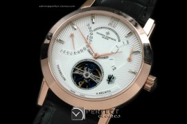 VC00176 Malte Calender/Reserve Tourbillon RG/LE White Asian 2813