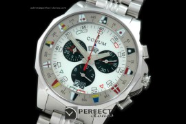 CO10202 Admiral's Cup Chronograph SS/SS Wht/Blk Swiss Eta Qtz