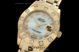 RLMPmF01116 FG 12 Diam Bez M-White Roman Swiss Eta 2836-2
