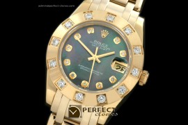 RLMPmF01123 FG 12 Diam Bez MOP Black Diamond Swiss Eta 2836-2