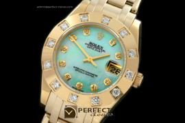 RLMPmF01125 FG 12 Diam Bez MOP Green Diamond Swiss Eta 2836-2