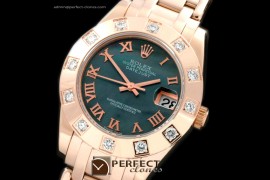 RLMPmR01103 FG 12 Diam Bez MOP Black Roman Swiss Eta 2836-2
