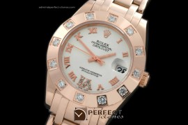 RLMPmR01111 FG 12 Diam Bez Black Roman Swiss Eta 2836-2