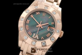 RLMPmR01118 FG 12 Diam Bez M-Green Roman Swiss Eta 2836-2