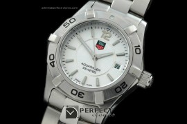 TGAQL10001 Aqracer Ladies SS/SS White Stk S-Qtz