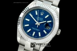 R41DJS00103 SS Oyster Fluted Blue Sticks Asian Eta 2836-2 25J