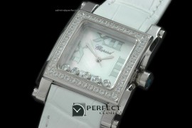 CP00011 Happy Sports Square SS/LE MOP White Swiss Quartz