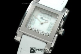 CP00001 Happy Sports Square SS/LE MOP White Swiss Quartz