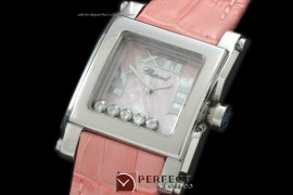 CP00002 Happy Sports Square SS/LE MOP Pink Swiss Quartz