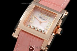 CP00007 Happy Sports Square RG/LE MOP Pink Swiss Quartz