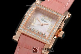 CP00017 Happy Sports Square RG/LE MOP Pink Swiss Quartz