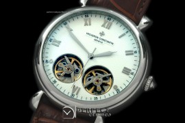 VCM10001 Malte Duo Tourbillon SS/LE White Asian 2813