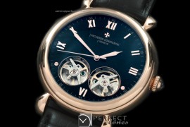 VCM10004 Malte Duo Tourbillon RG/LE Black Asian 2813