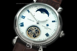 VCM10011 Malte Tourbillon/Moon Phase SS/LE White Asian 2813