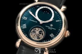 VCM10017 Malte Tourbillon/Moon Phase RG/LE Black Asian 2813