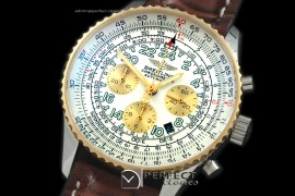 BLNVC10011L Navitimer Cosmonaute SS/YG/LE White Asia 7750