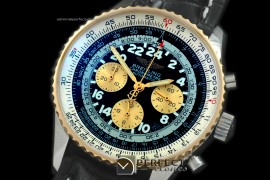 BLNVC10012L Navitimer Cosmonaute SS/YG/LE Black Asia 7750