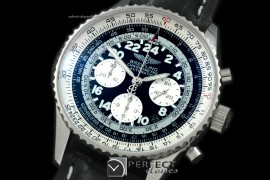 BLNVC10002L Navitimer Cosmonaute SS/LE Black Asia 7750