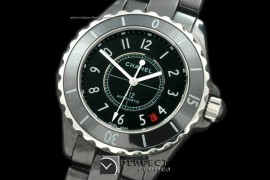 CHA00189 J12 BN Limited Ed Black Ceramic Men Asia Eta 2824-2