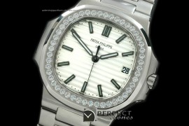 PP00006S Nautilis Jumbo SS/SS/Diam White Swiss SW 200