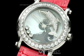 CP00051 Happy Sports Happy Dolphin SS/LE Diam White Swiss Quartz