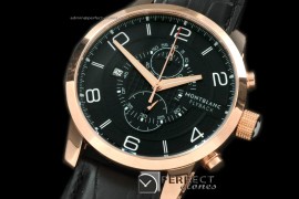 MB10048 Timewalker Flyback Chrono RG/LE Black Quartz Chrono