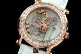 CP00063L Happy Sports Animal Kingdom RG/LE Diam White Swiss Qtz