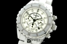 CHA00094 J12 Auto Chrono White Full Ceramic A-775Secs@3