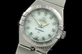 OMCOS00131 Double Eagle Ladies SS White S-Qtz