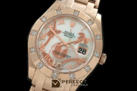 RLMPMFR06001 2011 Flora 12-Diam RG P-White Swiss Eta 2836-2