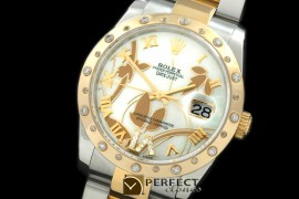 RDJMT06001 2011 Flora Oyster/Diam SS/YG P-White Swiss Eta 2836-2