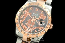 RDJMTR06002 2011 Flora Oyster/Diam SS/RG M-Green Swiss Eta 2836-