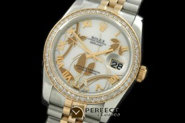 RDJmT06051 2011 Flora Jubilee/Diam SS/YG P-White Swiss Eta 2836-