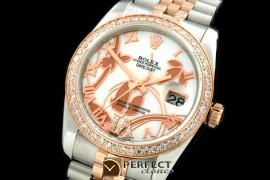 RDJMTR06051 2011 Flora Jubilee/Diam SS/RG P-White Swiss Eta 2836