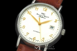 IWPT01007 Portofino Automatic SS/LE White/Gold Num Asia 2892