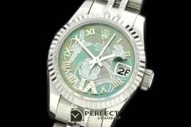 RDJLS06042 2011 Flora Jubilee/Fluted SS M-Green Swiss Eta 2671-2