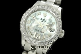 RDJLS06021 2011 Flora Pres/Diam SS P-White Swiss Eta 2671-2