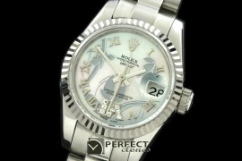 RDJLS06011 2011 Flora Pres/Fluted SS P-White Swiss Eta 2671-2