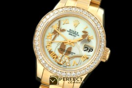 RDJLF06021 2011 Flora Pres/Diam YG P-White Swiss Eta 2671-2