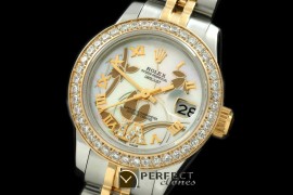 RDJLT06051 2011 Flora Jubilee/Diam SS/YG P-White Swiss Eta 2671-