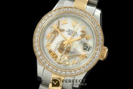 RDJLT06021 2011 Flora Pres/Diam SS/YG P-White Swiss Eta 2671-2