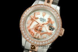 RDJLTR06051 2011 Flora Jubilee/Diam SS/RG P-White Swiss Eta 2671