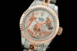 RDJLTR06041 2011 Flora Jubilee/Fluted SS/RG P-White Swiss Eta 26