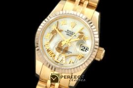 RDJLF06041 2011 Flora Jubilee/Fluted YG P-White Swiss Eta 2671-2