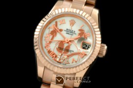 RDJLFR06011 2011 Flora Pres/Fluted RG P-White Swiss Eta 2671-2