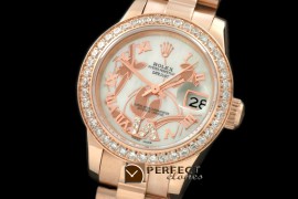 RDJLFR06021 2011 Flora Pres/Diam RG P-White Swiss Eta 2671-2