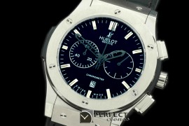 HBFSC10002 Classic Fusion Chrono SS/LE Black Jap Quartz