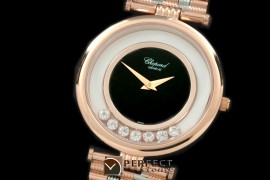 CPHD10012 Happy Sports Diamonds Ladies RG Black/White Swiss Qtz
