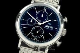 IWPT10027M Portofino Chrono SS/ME Black Asian 21J Faux Chrono