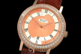 BR00218D Classique Automatic 4972 RG/LE/Diam Salmon Asian Eta 28